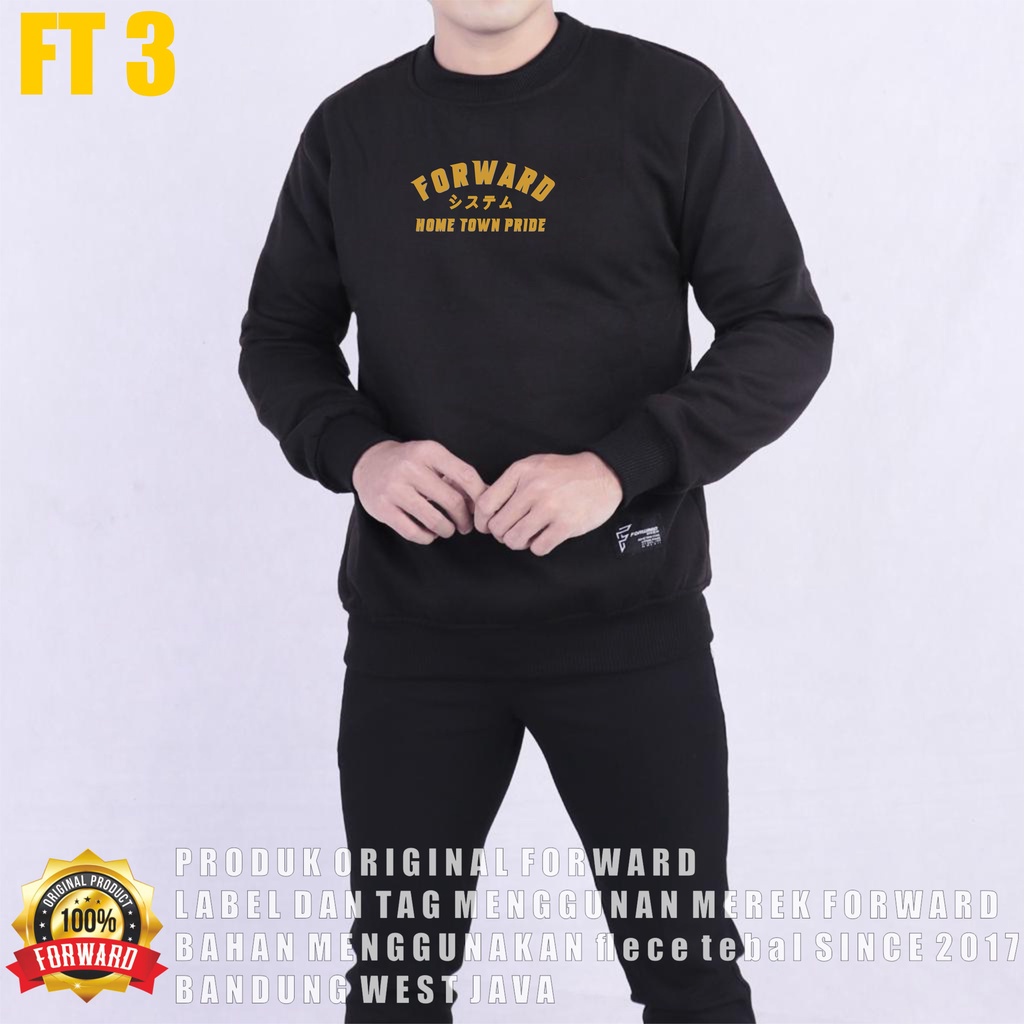 FORWARDSYSTEM Sweater Sweatshirt Crewneck Jumper Unisex Soft Fleece Size M L XL FT1-FT6