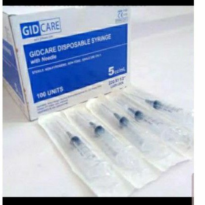 Disposable Syringe 5cc Gidcare