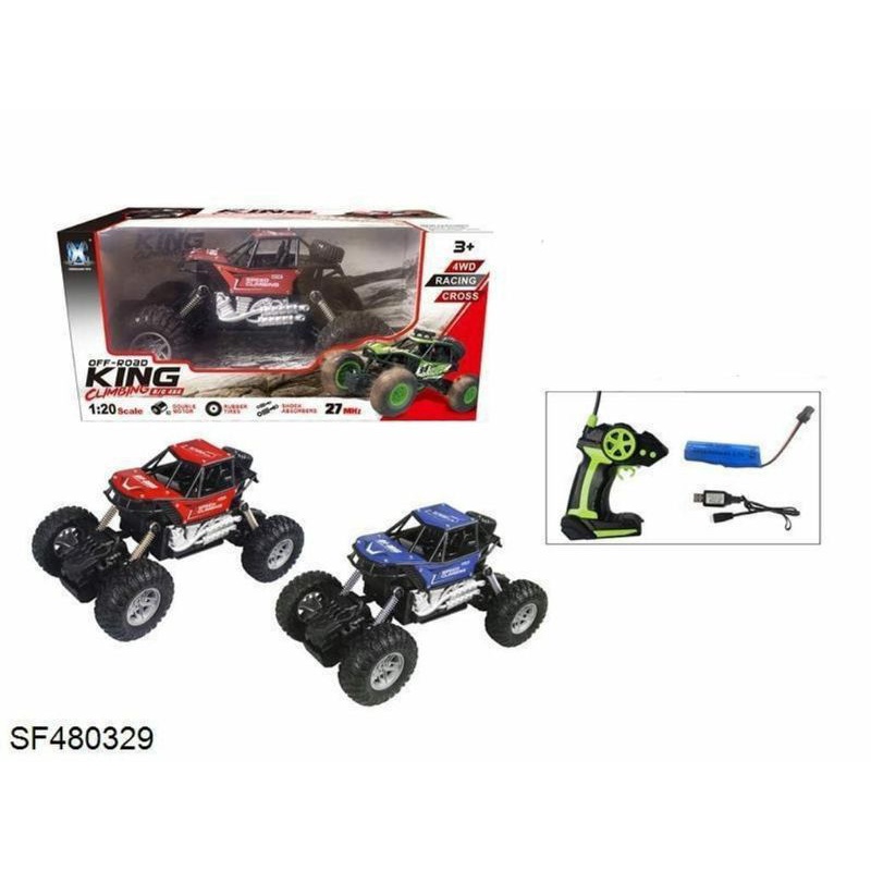 Mainan anak mobil remote kontrol jeep mobil rock climber crawler offroad