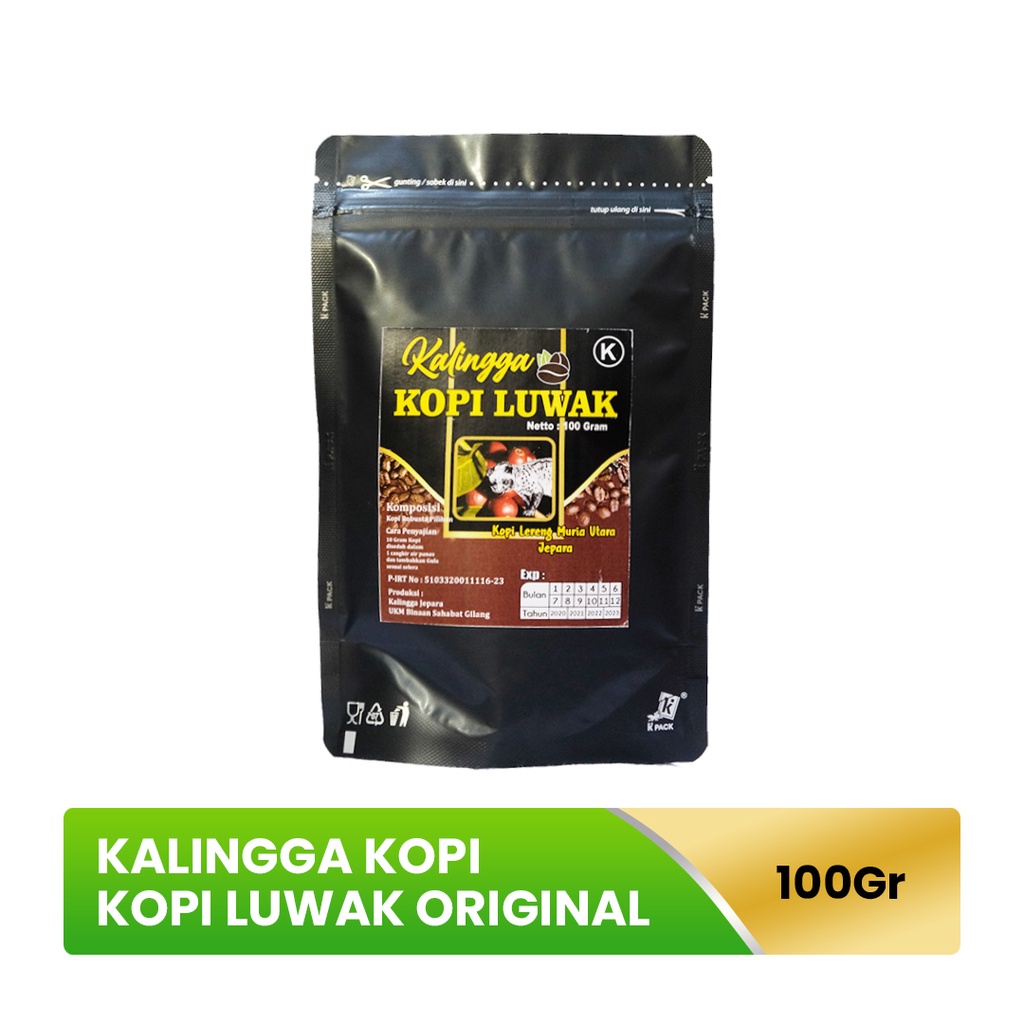 

100 Gram KOPI LUWAK ORIGINAL - KALINGGA KOPI JEPARA