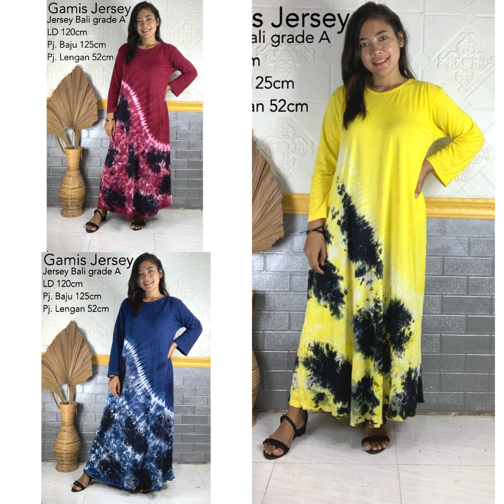 GAMIS JERSY MOTIF TIEDYE SUPER