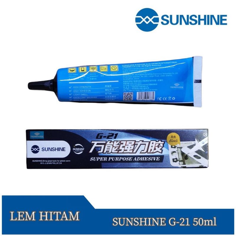 Lem Lcd Tochscreen Sunshine G-21 Hitam Original