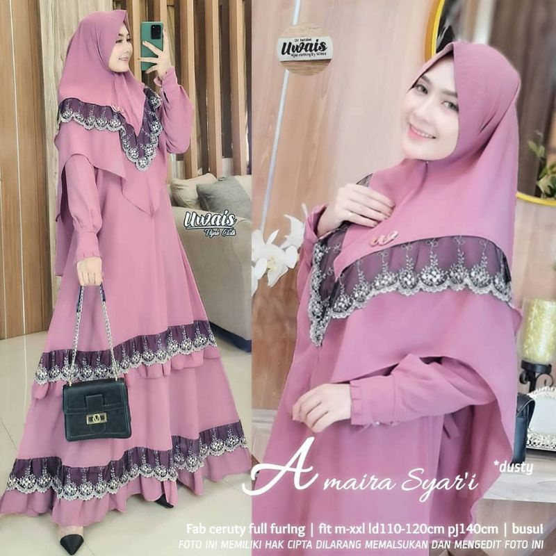 Amaira Rahela syari bahan ceruty babydoll