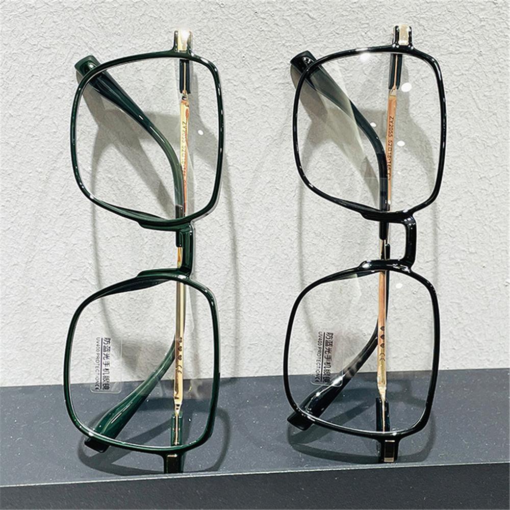 Kacamata Myopia Populer Untuk Wanita Ins Populer Oversized Clear Frame Transparent Glasses