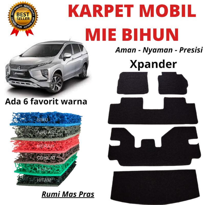 Karpet Mie Bihun Carpet Alas Kaki Lantai Mobil Xpander Full Bagasi Presisi