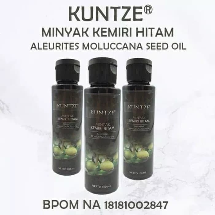 Kuntze MINYAK KEMIRI HITAM ASLI PENUMBUH RAMBUT / KEMIRI BLACK ORIGINAL 100 %