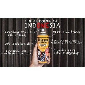 Cat Pilok Diton Premium 9425 TIGER YELLOW KUNING  400ml . TAHAN BENSIN