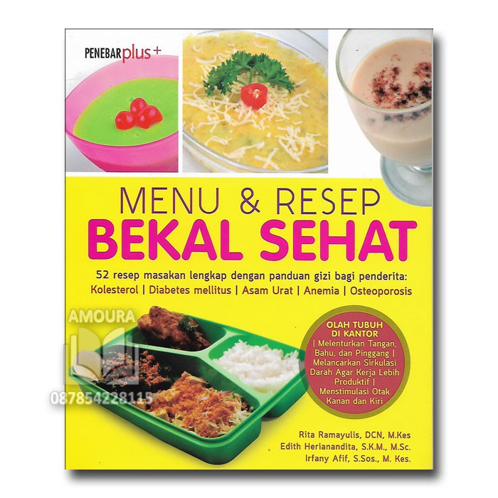 Menu Dan Resep Bekal Sehat Panduan Gizi Penderita Kolesterol Diabetes Asam Urat Anemia Osteoporosis Shopee Indonesia