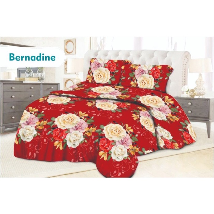 Sprei Sprei Set Promo Ukuran 120x200/160x200/180x200/200x200 Tinggi 30CM 2.0 - Bernadine, 120x200(K6