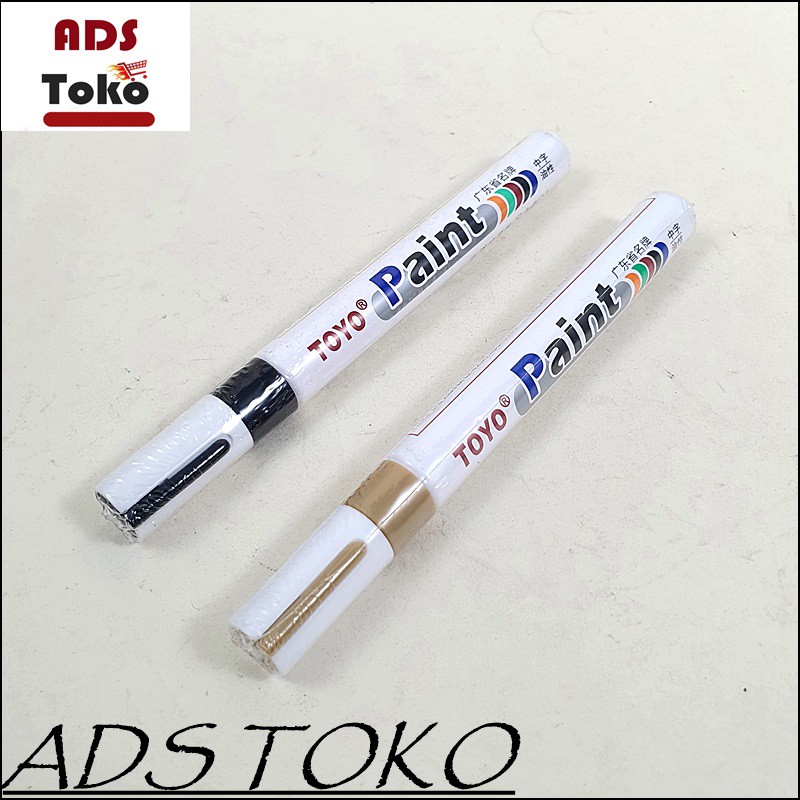 

Spidol Ban Toyo Tire Marker Warna Gold Dan Hitam Original