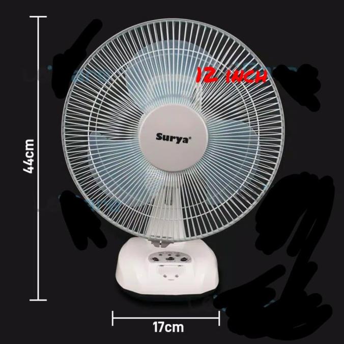 Kipas Angin Emergency Surya Belgium 12" Ac/Dc