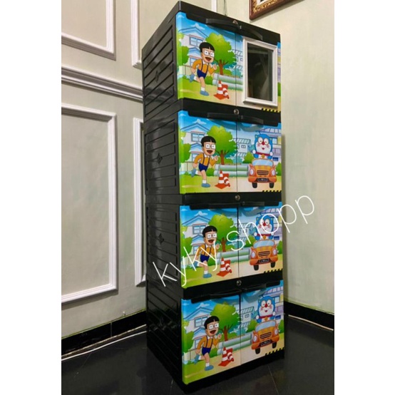 lemari plastik diva mini doraemon