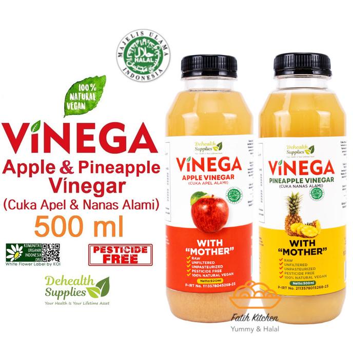 

Cuka Apel & Nanas Vinega 500 ml dari De Health Supplies