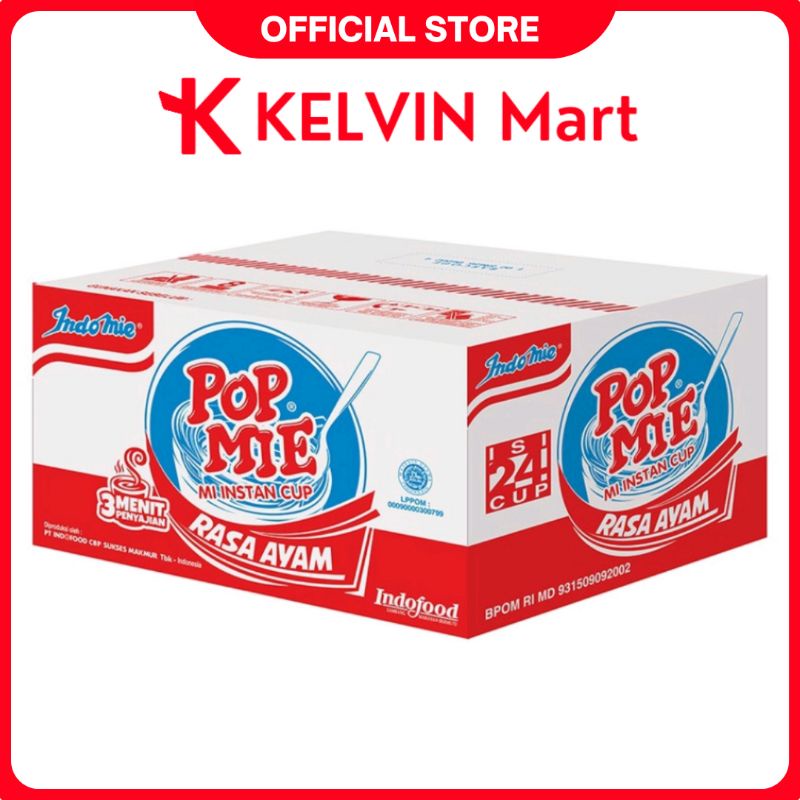 

Pop Mie Mi Instan Ayam Cup 75g x 24 pcs | KELVIN Mart