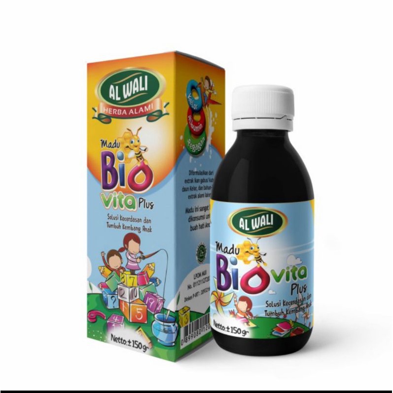 MADU BIO VITA PLUS 150 Gram Al Wali - Kecerdasan Tumbuh Kembang Anak