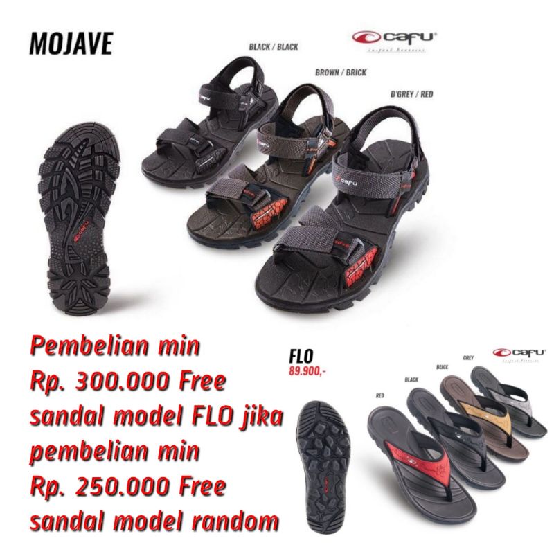 Sandal gunung Cafu pria model MOJAVE sendal gunung cowok Casual original