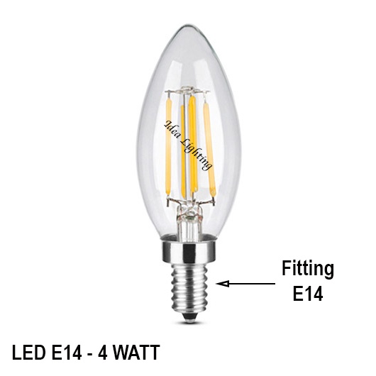 Lampu Bohlam LED E14 - 4 watt