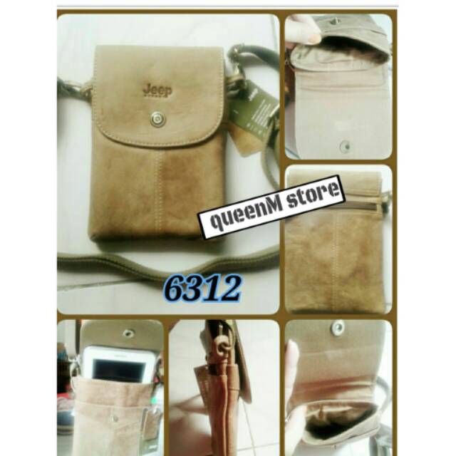 Tas selempang kulit  jeep original 100%