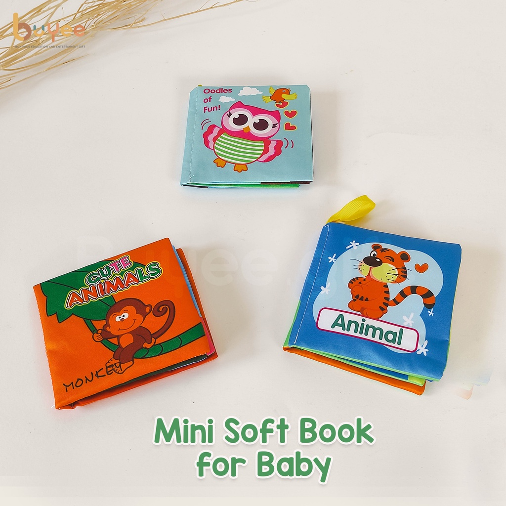 Mini Soft Book | Buku Kain Bayi | Cloth Book Baby 3 Month+