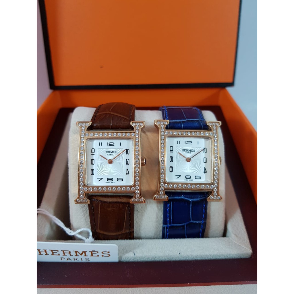 NEW13- JAM TANGAN WANITA "HEURE H  DIAMOND WATCH"