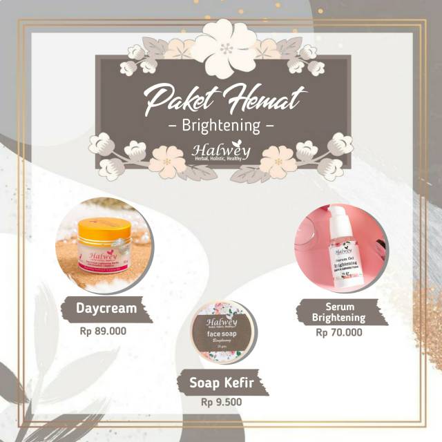 PAKET HEMAT BRIGHTENING HALWEY