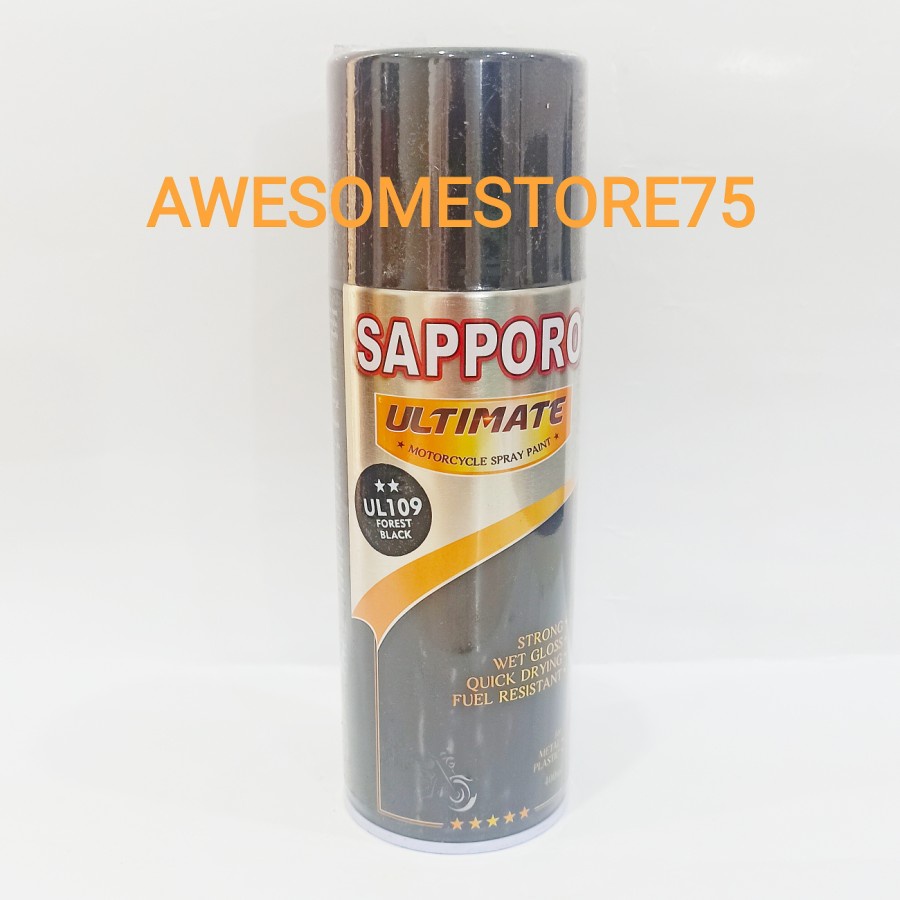 SAPPORO ULTIMATE ** UL109 FOREST BLACK SERIES GREEN Hijau Hitam Cat Semprot