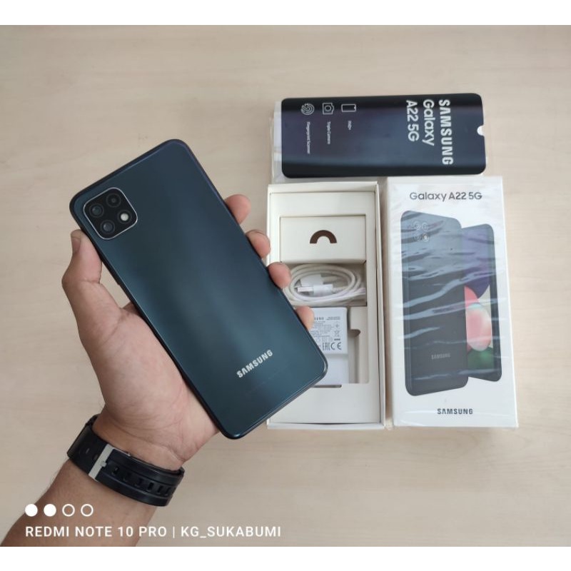 Handphone Second Samsung A22 (4G) (5G) 6/128 Likenew murah seken