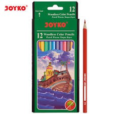 Pensil Warna Joyko 12 Warna Bisa Dihapus
