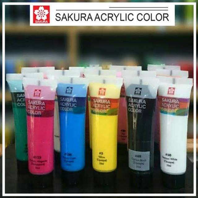 

SAKURA ACRYLIC PAINT 20 ML CAT AKRILIK