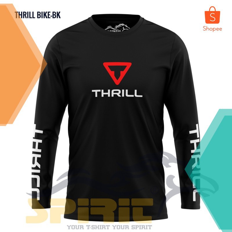 Distro Thrill Baju Kaos Sepeda Lengan Panjang Spirit Gunung