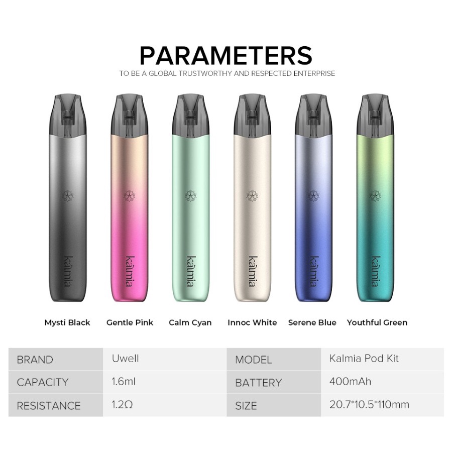 Uwell Kalmia 13W 400mAh Pod Kit by Uwell Tech ORIGINAL