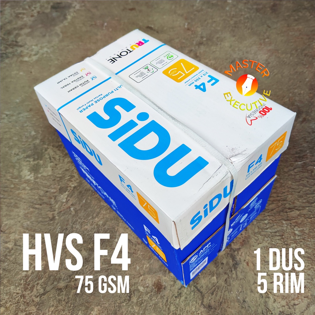 [Dus - 5 Rim] Sinar Dunia / SiDu Kertas HVS F4 / Folio 75 gsm 215 x 330 mm