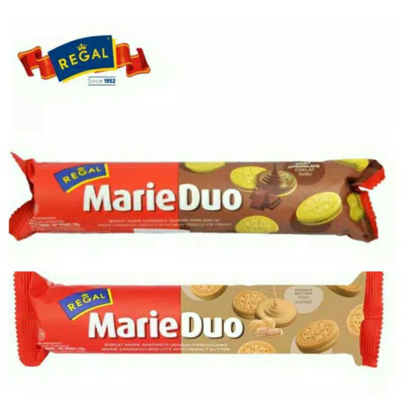 

Regal Marie Duo Roll Cream 100 gr - Coklat/ Kacang