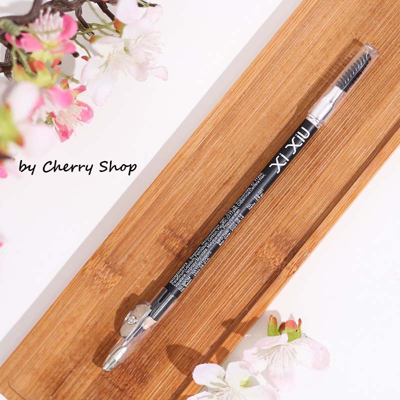 [ORI] [BPOM]  Xi Xiu Eyebrow Pencil Black &amp; Brown XIXIU pensil alis 2 in 1 Eye Brow Hitam - Coklat