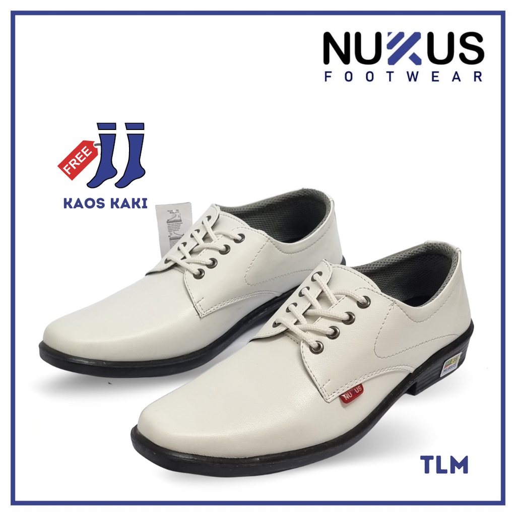 Sepatu Pria Pantofel Tali Putih - TLM