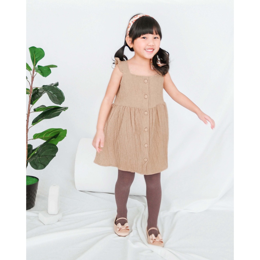 ZEMIRA DRESS | Dress Anak Perempuan | Baju Anak Perempuan | Dress Crinkle Anak | Dress Katun