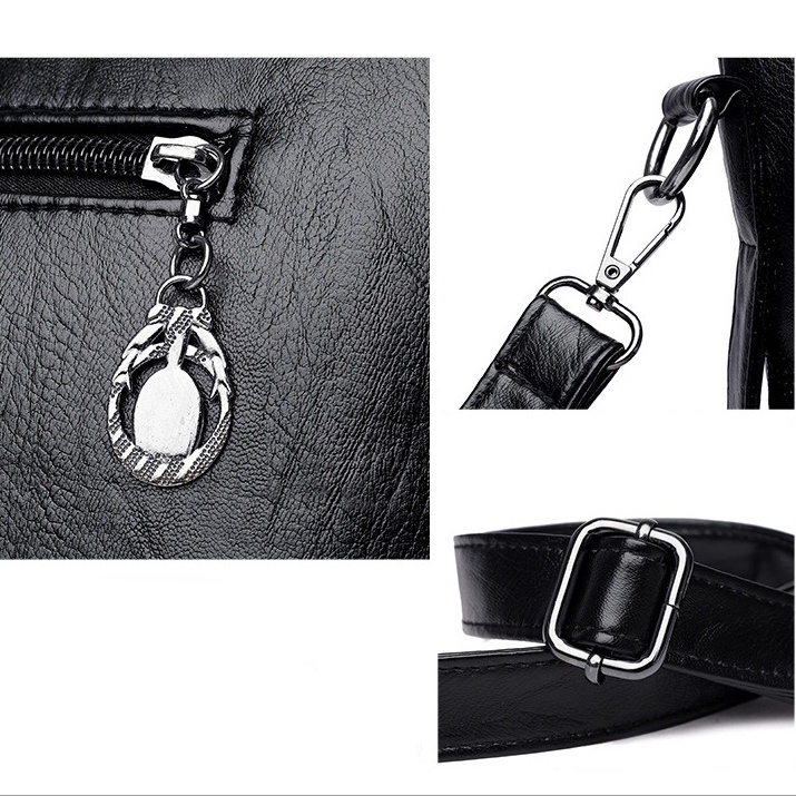 TAS SELEMPANG WANITA IMPORT BRANDED KULIT HITAM SARNIA TA507B5 PREMIUM SHOULDER TOTEBAG KULIAH KERJA SLINGBAG BESAR FASHION KOREA BATAM MURAH CEWEK