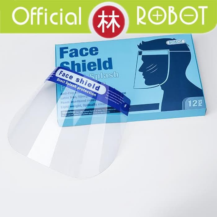 Robot MZ001 Clear Face Shield Anti-Fog Pelindung Wajah FACESHIELD