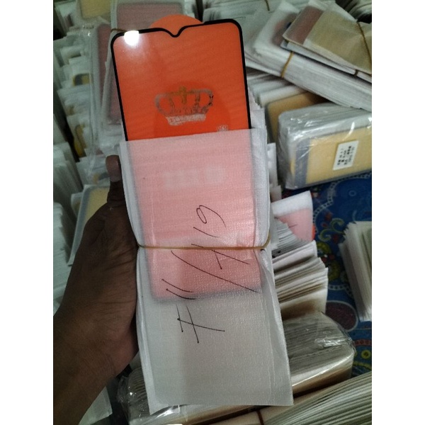 tempered glass full lapis hitam type HP Oppo f11