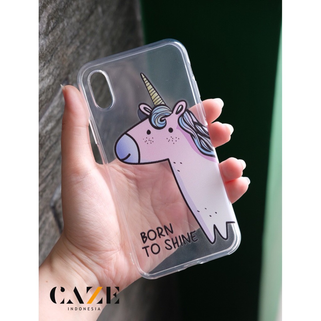 CLEAR UNICORN CASE FOR IPHONE X