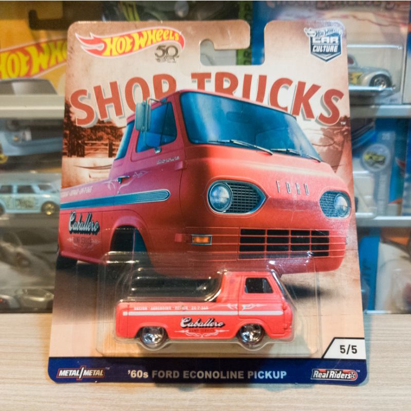 HOT WHEELS 60s FORD ECONOLINE PICKUP - SHOP TRUCKS - PREMIUM