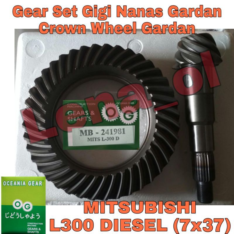 GEAR SET CROWN WHEEL GARDAN MITSUBISHI L300 DIESEL
