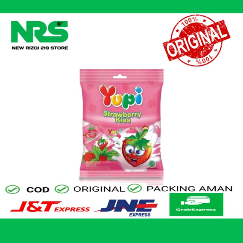 

Permen Yupi Strawberry Kiss Sachet 120g