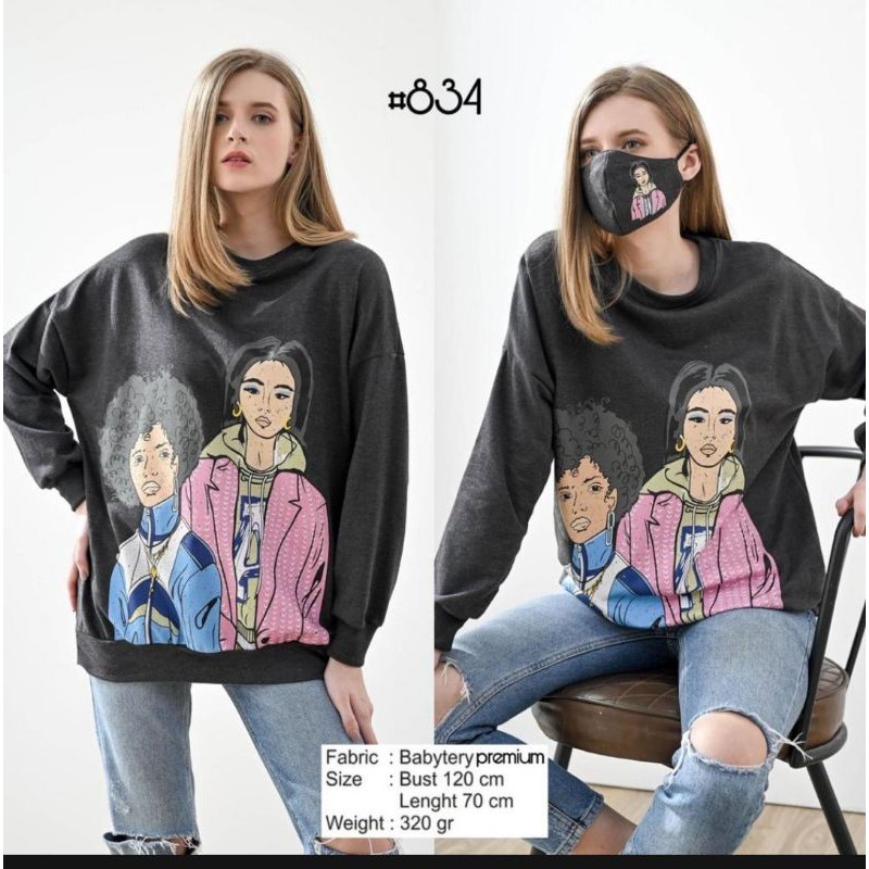 SWEATER ZR GIRL FREE MASKER