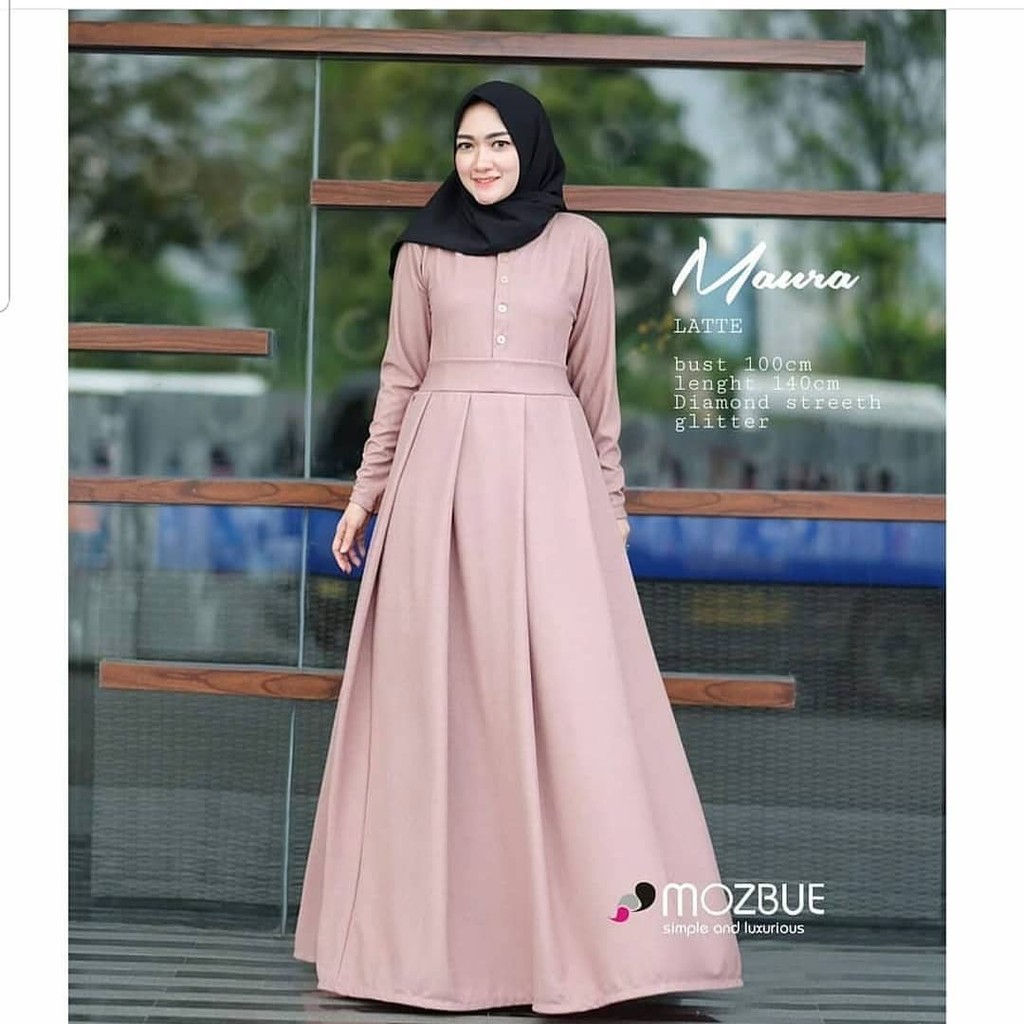 Dress Muslim Wanita  Maura dress murah
