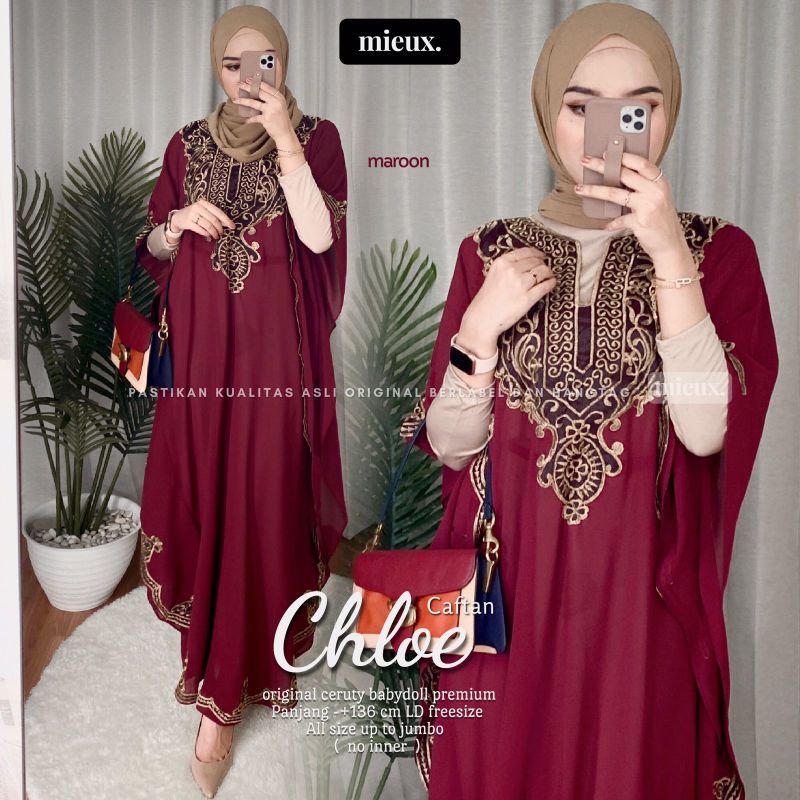 CHLOE KAFTAN kaftan bordir ceruty original mieux isyana