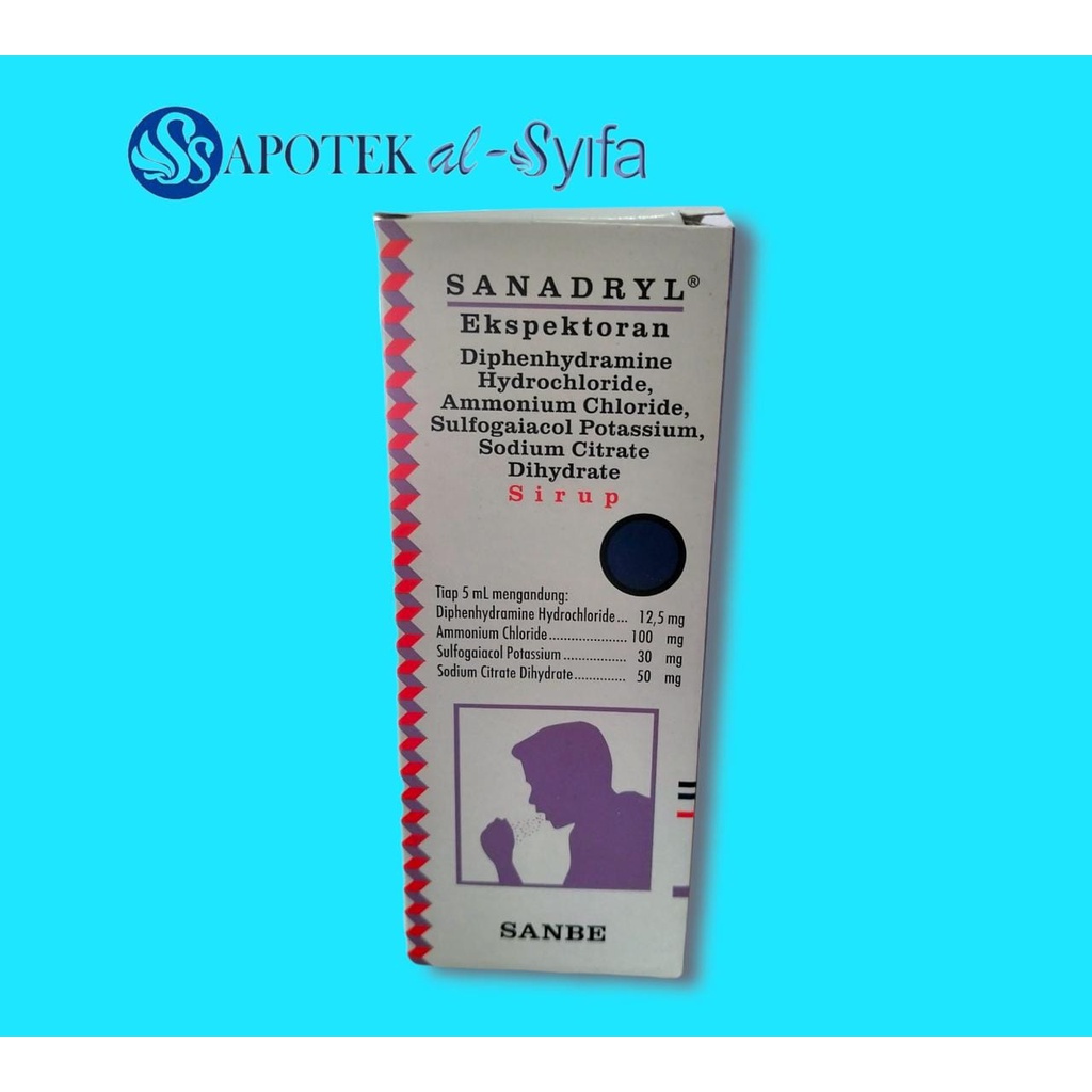 Sanadryl sirup Expectorant/ Sirup Obat Batuk Berdahak