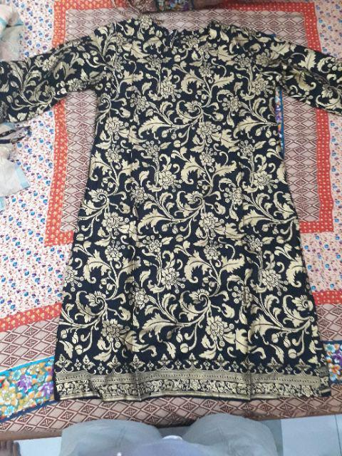 Terlaris Serut Genes Jelita Tunic Navbor Yelbor Whitbor Creambor Tunik Batik Modern Hrb030 D