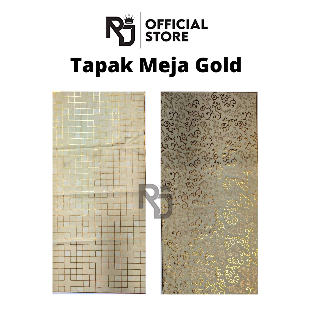 TAPLAK MEJA GOLD / TAPLAK MEJA TAMU / TAPLAK MEJA MAKAN / TAPLAK MEJA GOLD ANTI SLIP / TAPLAK MEJA G