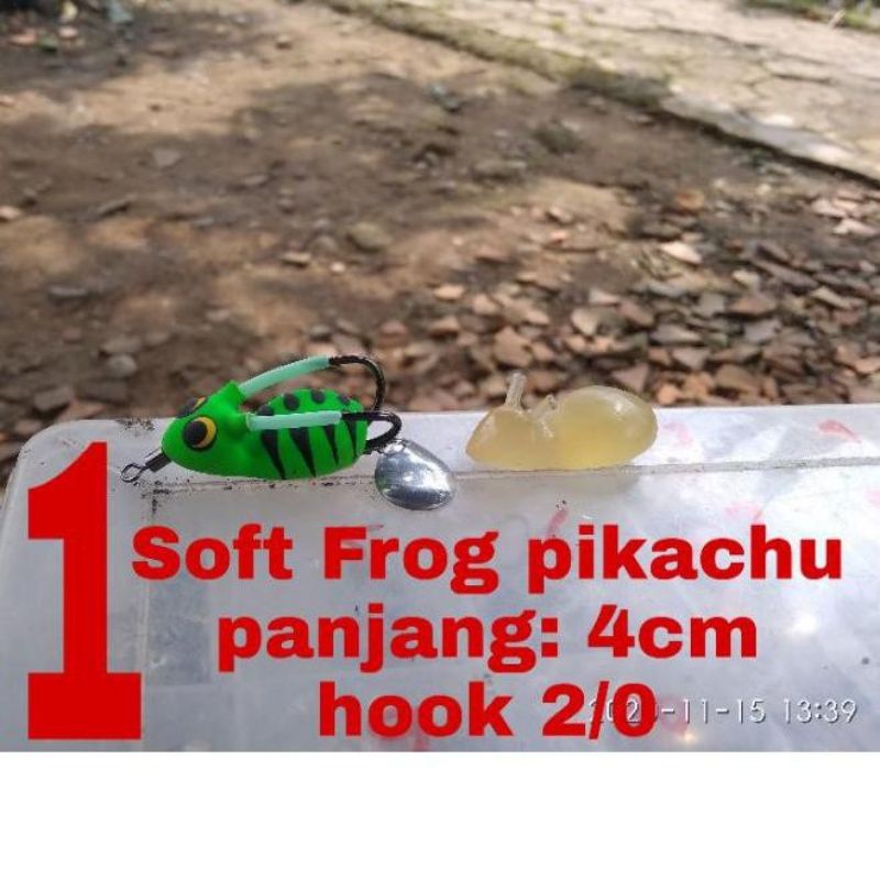 molding Soft Frog pikachu